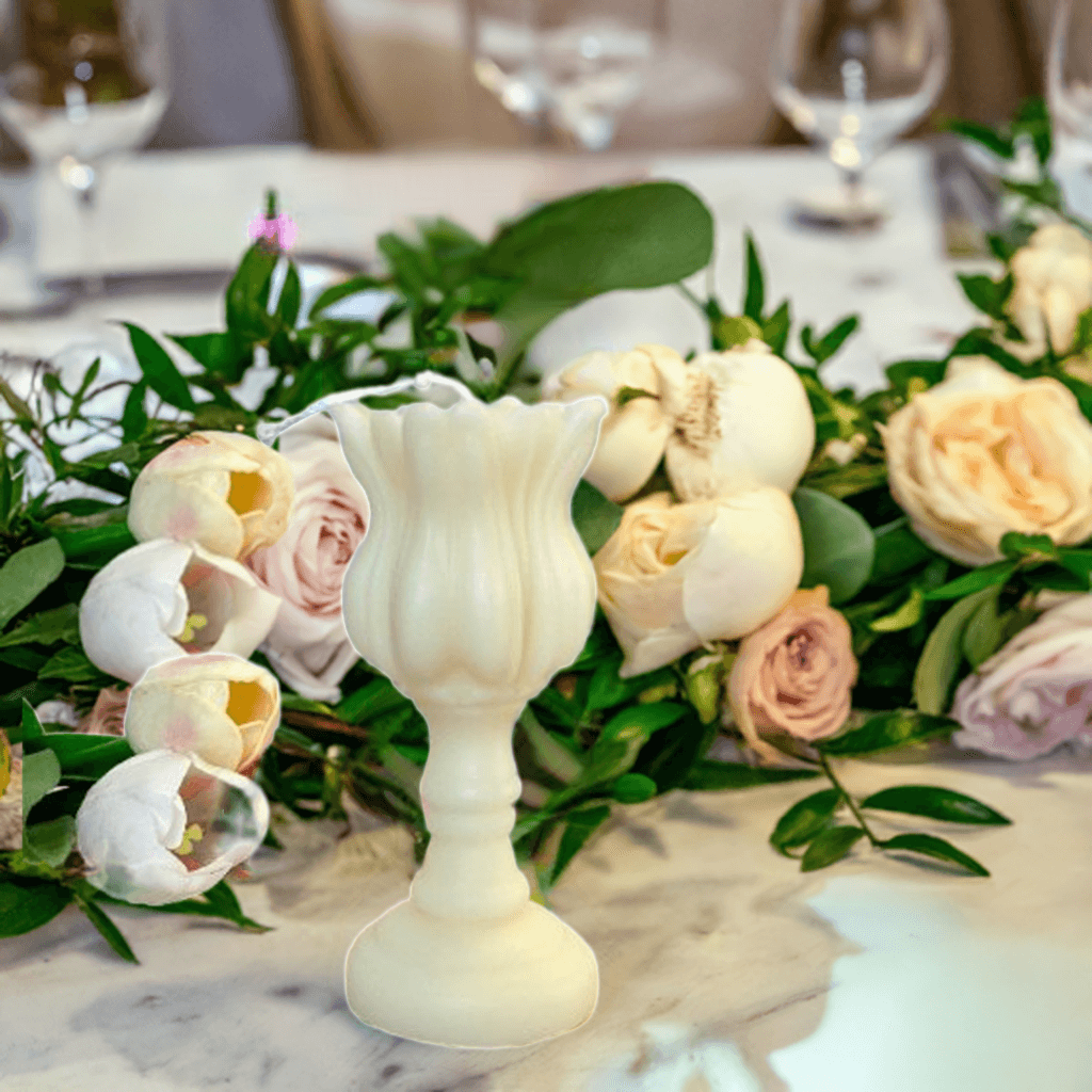 Elegant Tulip Candle Holder for Scented Candles - Chic Home Decor Accent